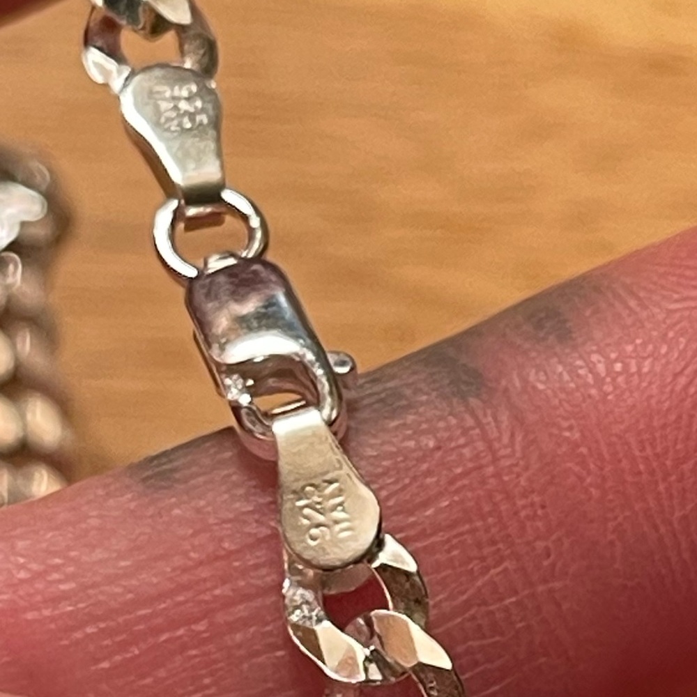 925 Italy Silver Anklet - image 2